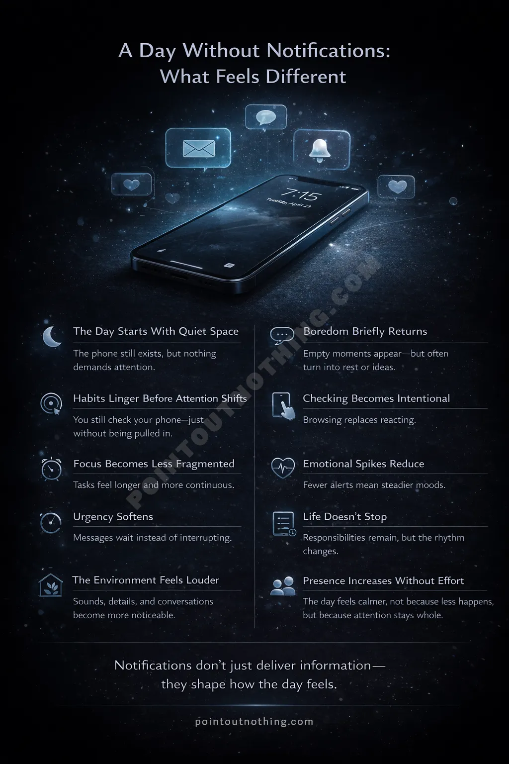 A Day Without Notifications: What Changes When Your Phone Stops Interrupting You